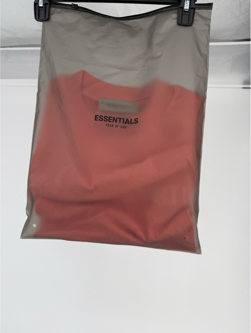 FOG Essentials T-Shirt Coral Pink Size L Brand New Deadstock - Picture 8 of 9
